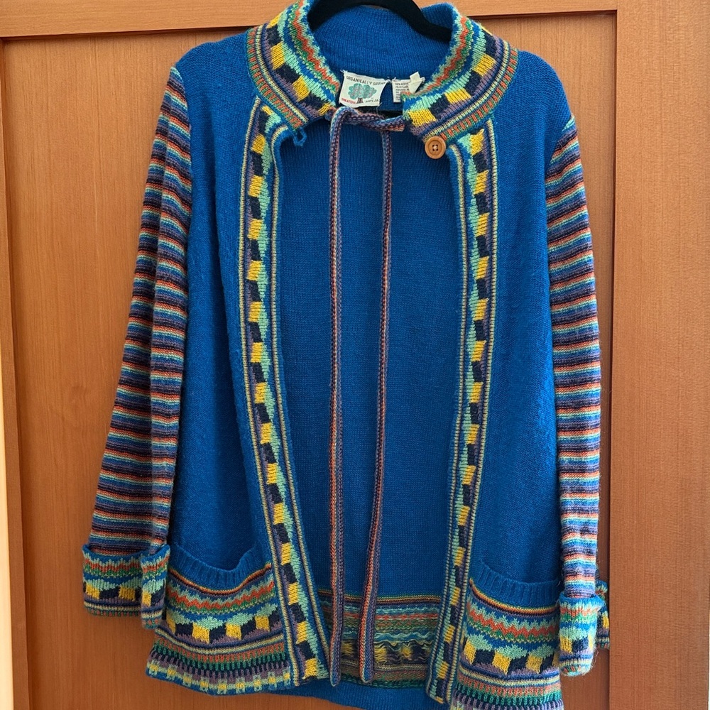 Organically Grown by Arpeja 70’s Striped Women's Sweater